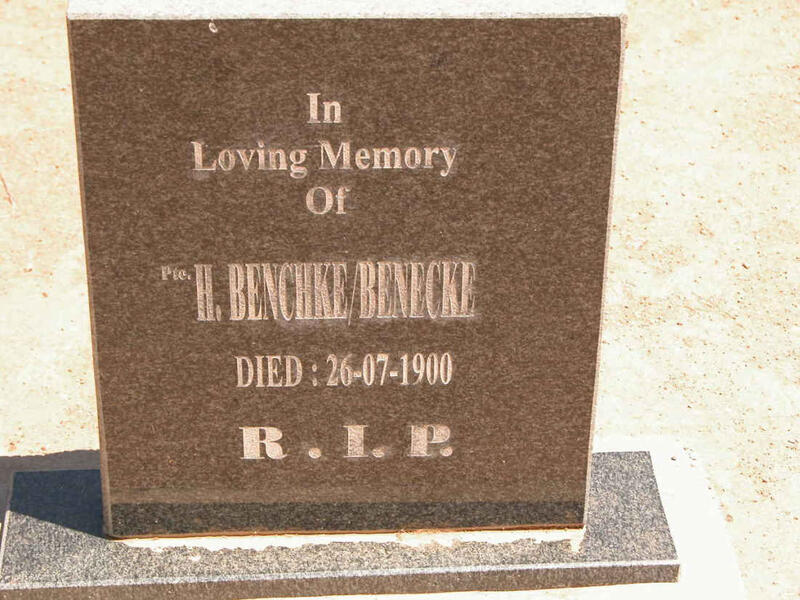BENCHKE/BENECKE H. -1900
