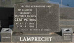 LAMPRECHT Gert Petrus 1902-1980