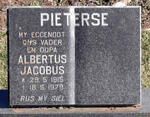 PIETERSE Albertus Jacobus 1915-1979