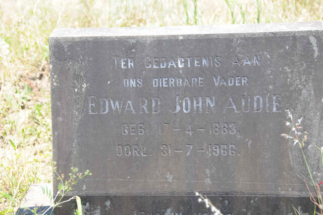 AUDIE Edward John 1883-1966