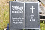 ODENDAAL Nicolaas Gerhardus 1907-1998