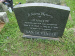 DEVENTER Jeanette, van 1952-1980