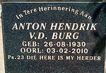 BURG Anton Hendrik, v.d. 1930-2010
