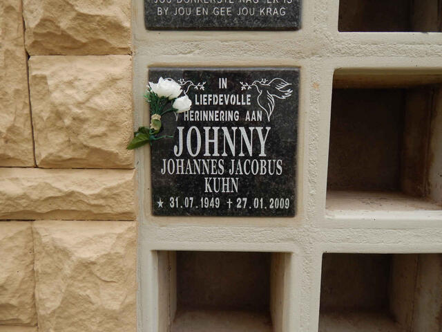 KUHN Johannes Jacobus 1949-2009