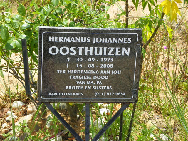 OOSTHUIZEN Hermanus Johannes 1973-2008