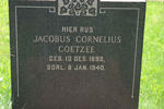 COETZEE Jacobus Cornelius 1890-1940