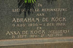 KOCK Abraham, de 1866-1929 & Anna CELLIERS 1870-1937