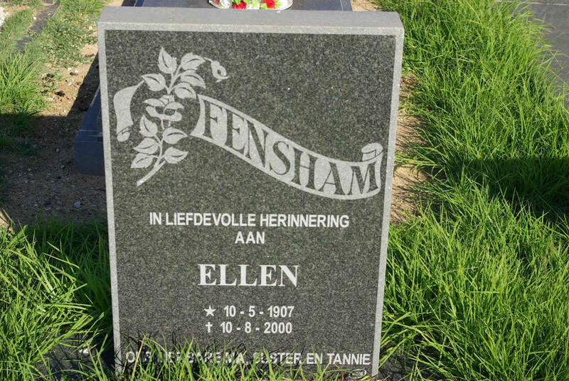 FENSHAM Ellen 1907-2000