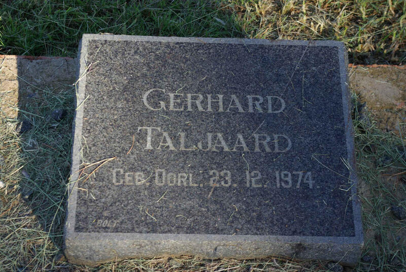 TALJAARD Gerhard 1974-1974