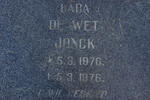 JONCK De Wet 1976-1976