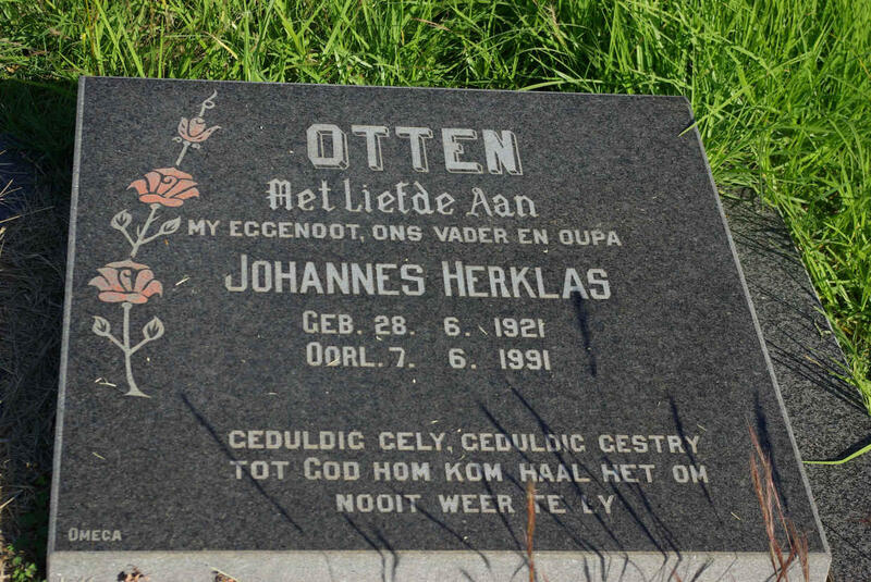 OTTEN Johannes Herklas 1921-1991