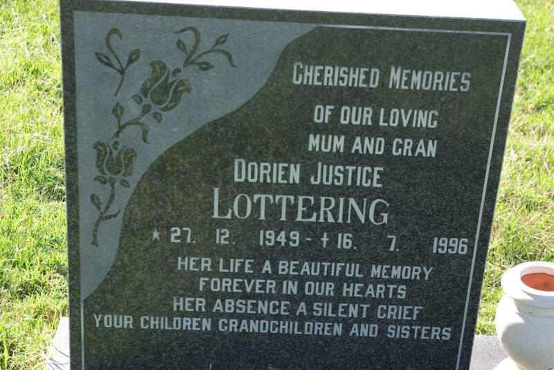 LOTTERING Dorien Justice 1949-1996