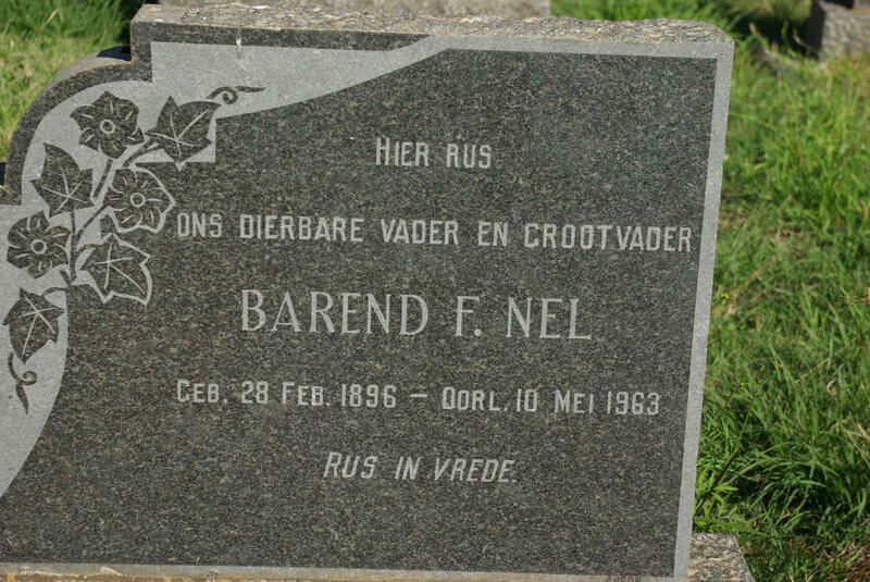 NEL Barend F. 1896-1963