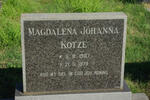 KOTZE Magdalena Johanna 1907-1979