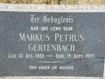 GERTENBACH Markus Petrus 1905-1933