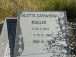 MULLER Aletta Catharina 1907-1976