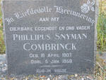COMBRINCK Phillipus Snyman 1907-1959