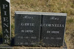 PIENAAR Gawie 1925-2003 & Cornelia 1928-