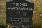 MARAIS Hendrika Johanna 1938-1995