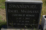 SWANEPOEL Rachel Magdalena nee VAN DE WERKEN 1907-1994