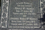 Mc MURRAY Ronald 1867-1909 & Johanna Maria ZINN 1873-1942