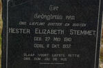 STEMMET Hester Elizabeth 1910-1937