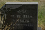 MERWE Anna Petronella, v.d. 1903-1972