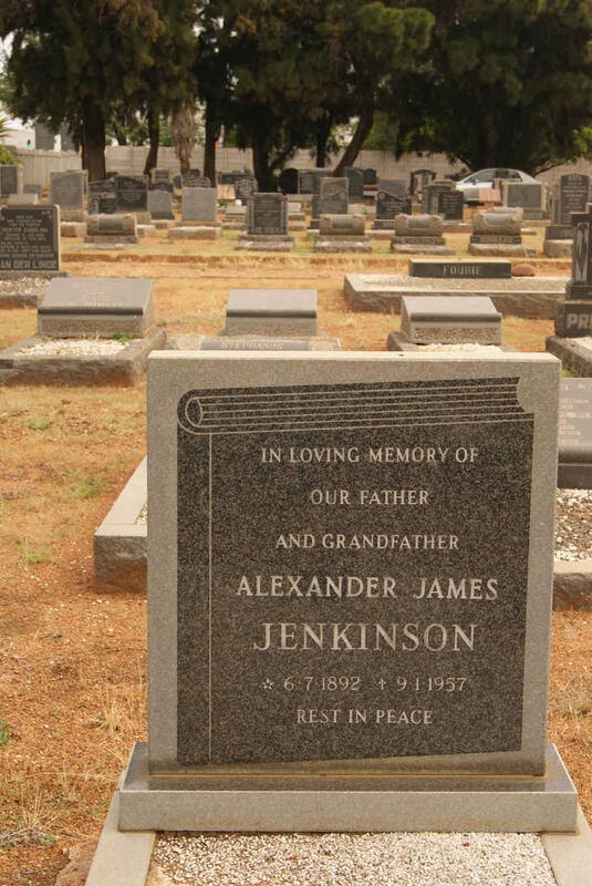 JENKINSON Alexander James 1892-1957