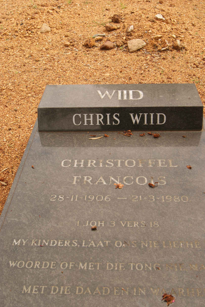 WIID Christoffel Francois 1906-1980