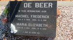 BEER Machiel Frederick, de 1904-1981 & Maria Elizabeth 1914-2001