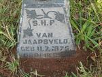 JAARSVELD S.H.P., van 1875-1946