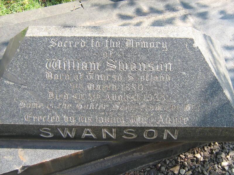 SWANSON William 1880-1935