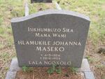 MASEKO Hlamukile Johanna 1924-1954