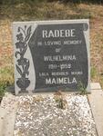 RADEBE Wilhelmina 1911-1959