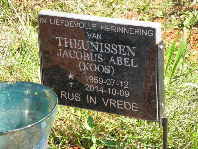THEUNISSEN Jacobus Abel 1959-2014