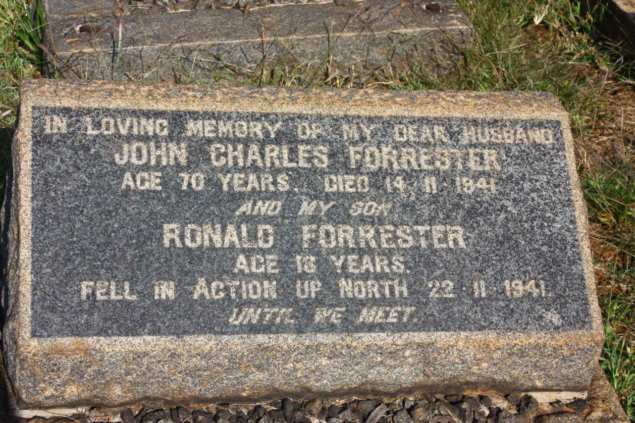 FORRESTER John Charles -1941 :: FORRESTER Ronald -1941