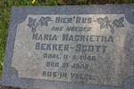 SCOTT Maria Magrietha, BEKKER -1946