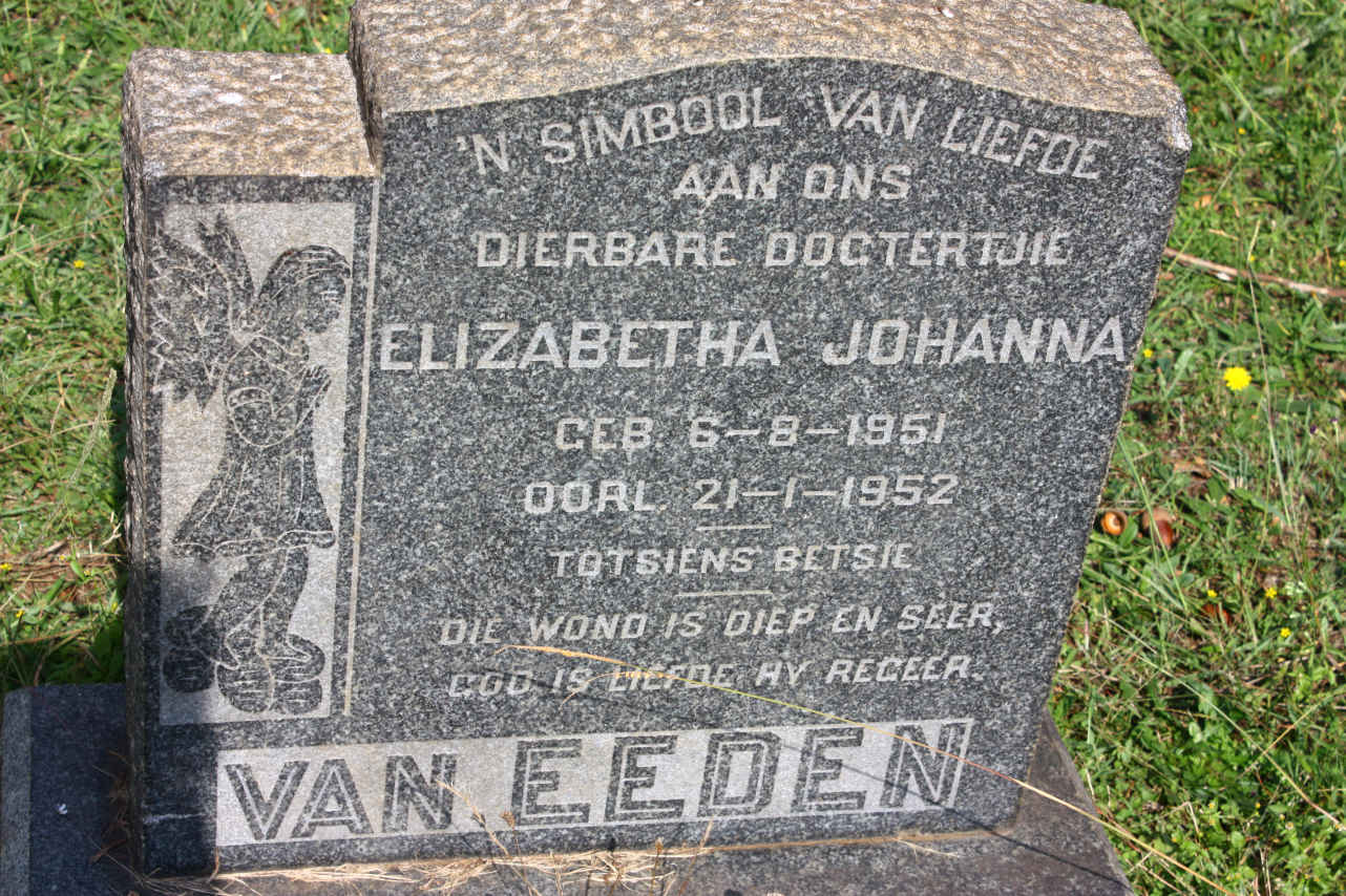 EEDEN Elizabetha Johanna, van 1951-1952