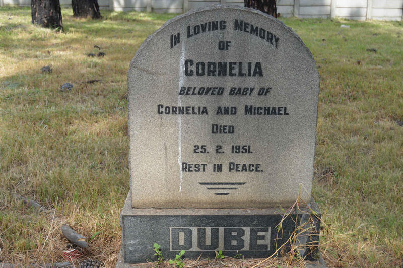 DUBE Cornelia -1951