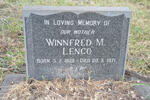 LENCO Winnfred M. 1928-1971