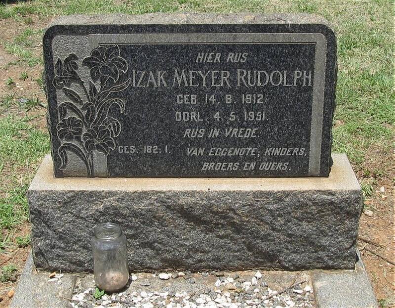 RUDOLPH Izak Meyer 1912-1951