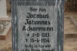 ACKERMANN Jacobus Johannes 1883-1954