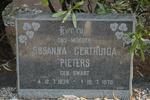 PIETERS Susanna Gertruida nee SWART 1874-1970