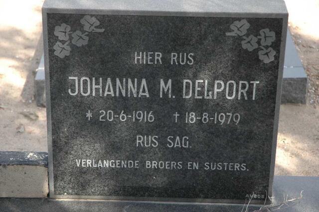 DELPORT Johanna M. 1916-1979