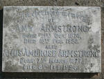 ARMSTRONG Amos Ambrose 1877-1954 & Amy 1874-1952