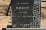 PREEZ Anna Sophia, du nee FOURIE 1921-1969