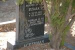 ACKERMAN Susara S. 1916-1990