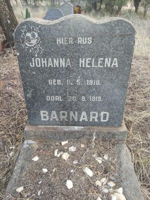 BARNARD Johanna Helena 1918-1919