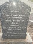 GOUWS Maria Magdelena formerly BARNARD nee DU PLESSIS 1892-1970