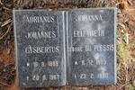 ? Adrianus Johannes Gysbertus 1889-1967 & Johanna Elizabeth DU PLESSIS 1903-1980